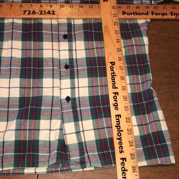 80’s Green Cotton Plaid Flannel Shirt by Great Northwest main image 1